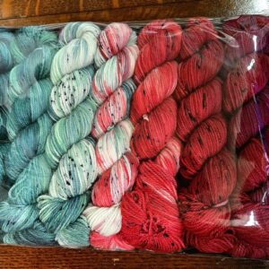 Candy Cane Forest | 7 x 50g Basic Sock (1290 yds) OOAK