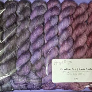 Amethyst | Gradient 8x30g Set | Basic Sock | 850 yds